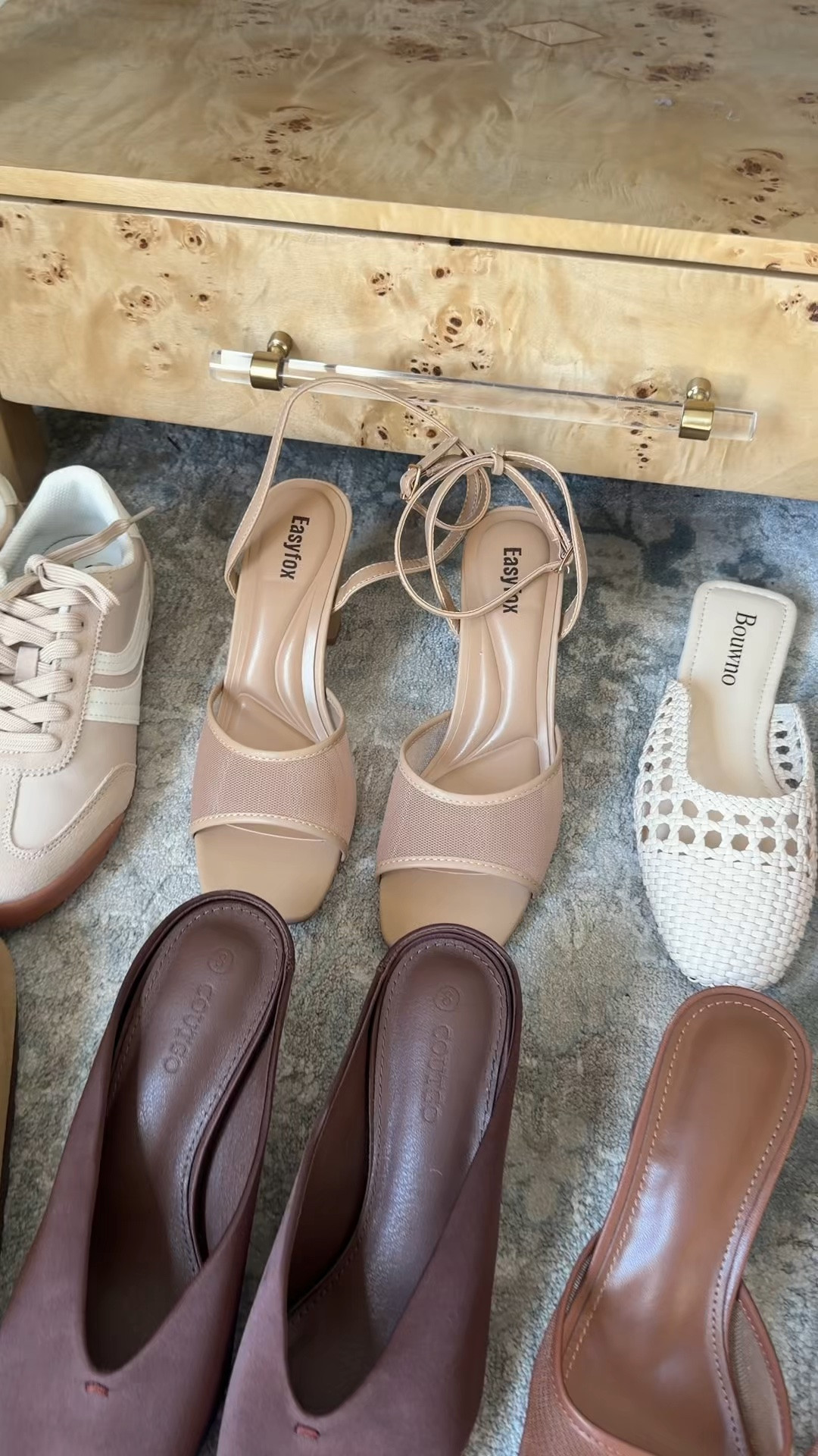 Amazon fall shoe haul // mules // sneakers // mesh heels
