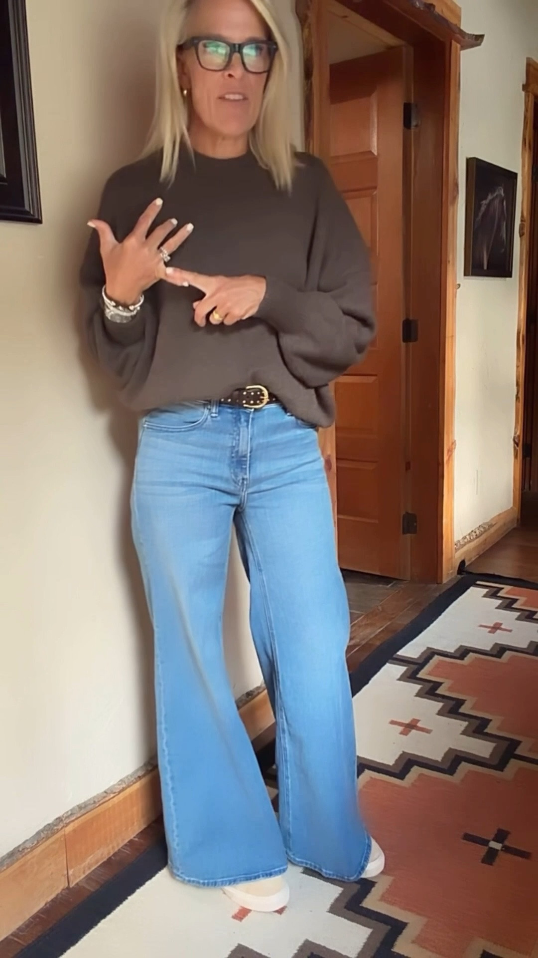 Literally 1/2 of my suitcase is @Quince !

Sweater is new arrival, cashmere and DIVINE!! 

Sweater - small
Denim - tts regular length 
#quincepartner

#LTKgrwm #LTKdayinmylife #LTKOver40