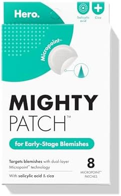 Mighty Patch Hero Cosmetics Micropoint Acne Pimple Patches, 8 Ct | Amazon (US)