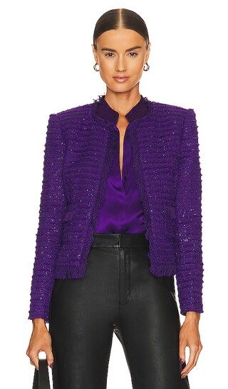 Angelina Blazer in Deep Violet | Revolve Clothing (Global)