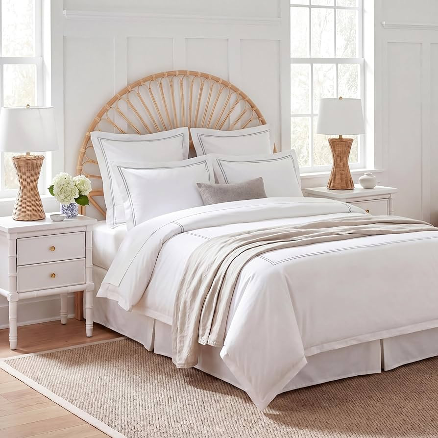 SAFAVIEH Home Collection Faris Natural Rattan Arched Full Size Headboard | Amazon (US)