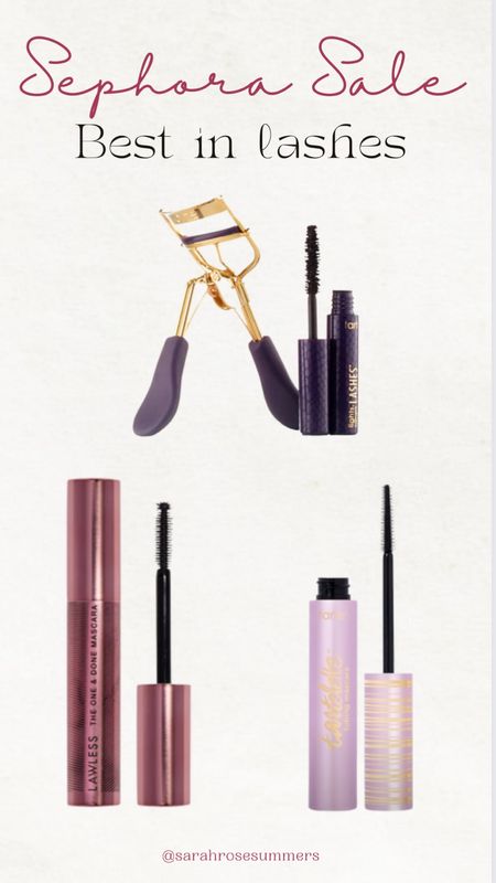 Code TIMETOSAVE at checkout to apply discount based on your Sephora account status. Best in lashes: Tarte tubing mascara, Lawless one and done mascara, and Tarte lash curler


#LTKsalealert #LTKbeauty #LTKHolidaySale