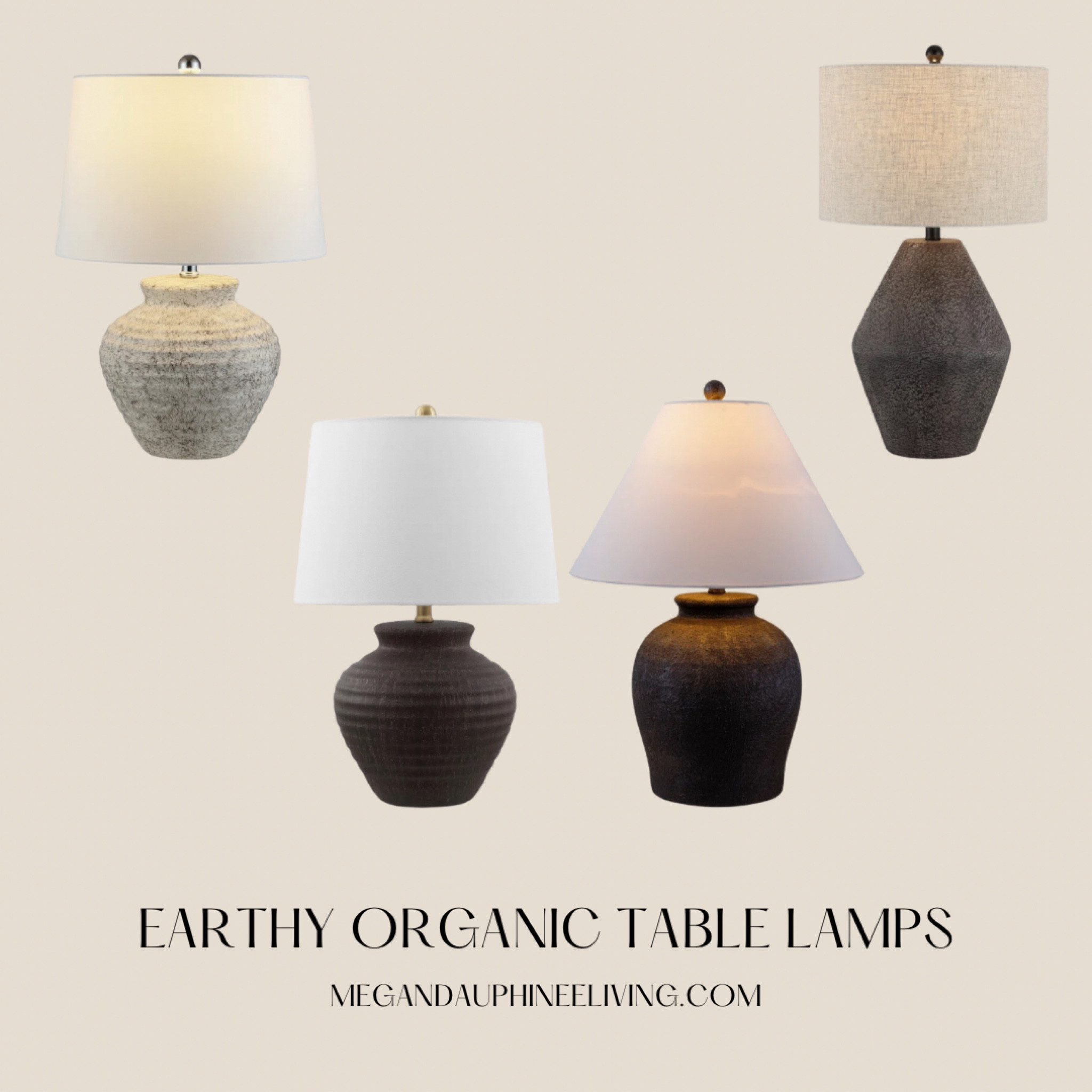 Love these affordable earthy organic table lamps that will blend with any space 

Great deals 

#LTKgiftguide #LTKcanada