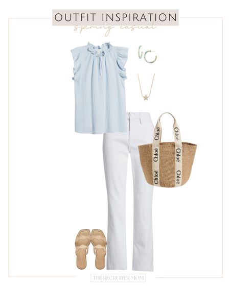 Spring Casual Outfit

Spring outfit  spring workwear  workwear outfit  neutral fashion  tote bag  sandals  white pants  accessoriess

#LTKstyletip #LTKworkwear #LTKSeasonal