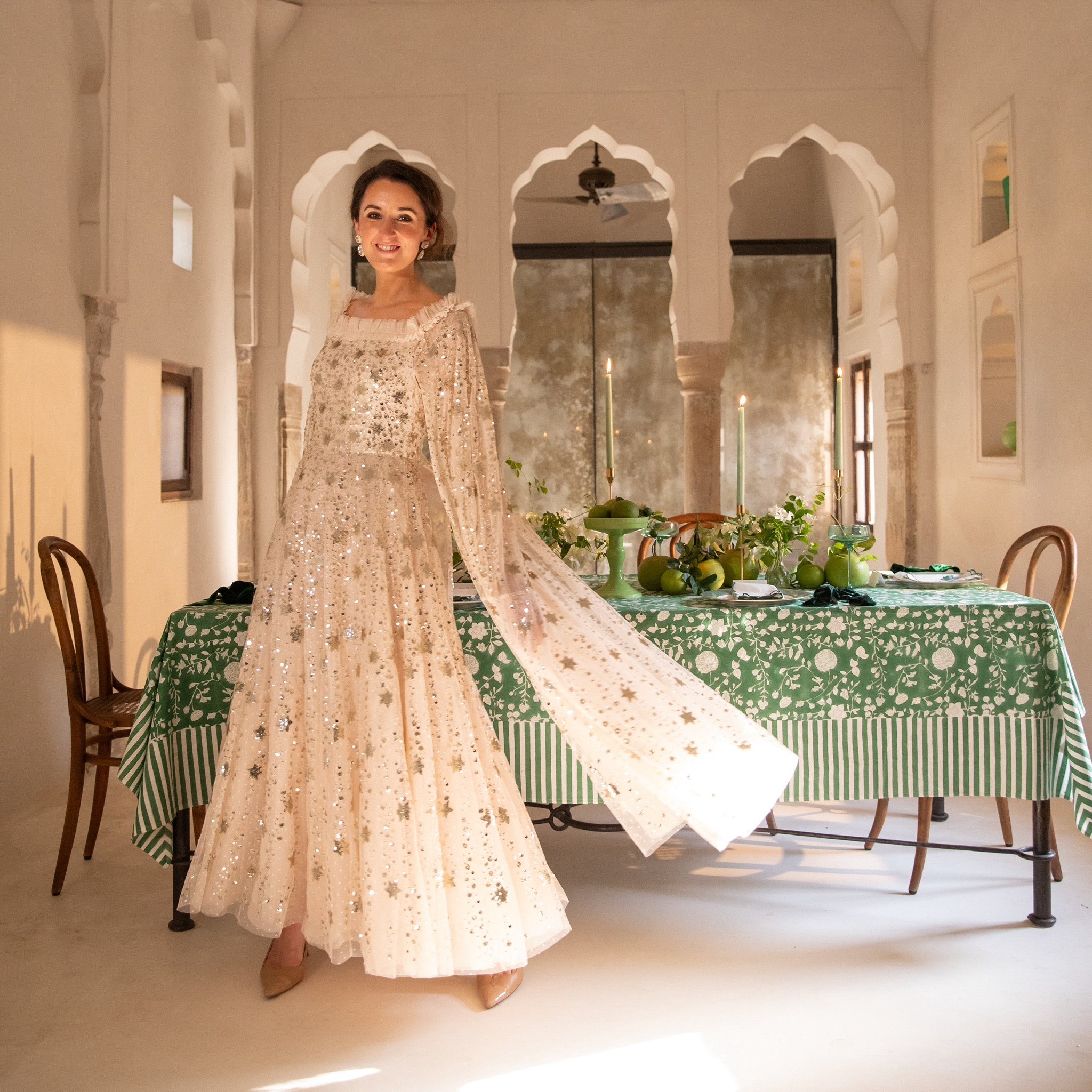 A cape makes any night feel like a party. Love this cream one embellished with sequins 

#LTKeurope #LTKpartywear #LTKuk