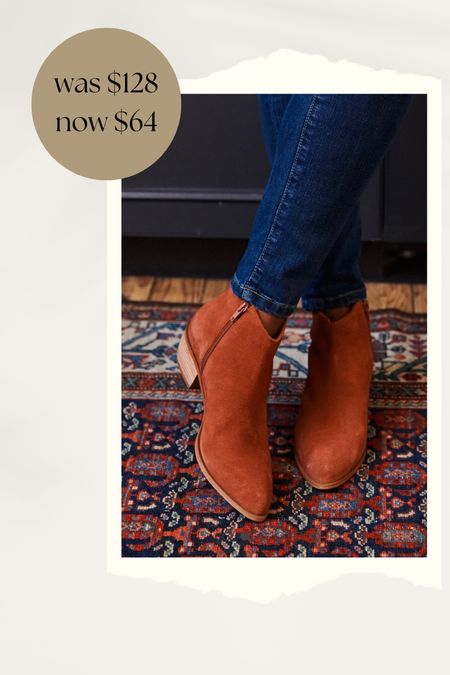 The cutest ankle booties, ankle boots, sale, suede ankle boots, boots under $70, fall shoes, fall outfit 

#LTKSeasonal #LTKsalealert #LTKshoecrush