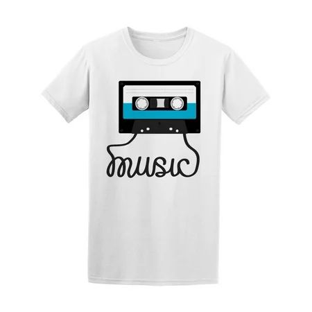 Retro Cassette Tape Music Tee Men's -Image by Shutterstock | Walmart (US)