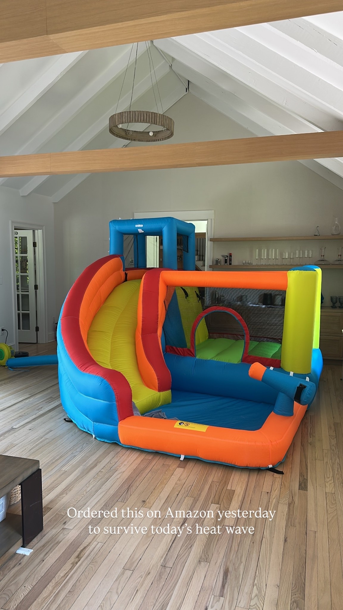 Inflatable bounce house! It included the air blower to keep the house up!

#LTKKids #LTKHome #LTKmomlife