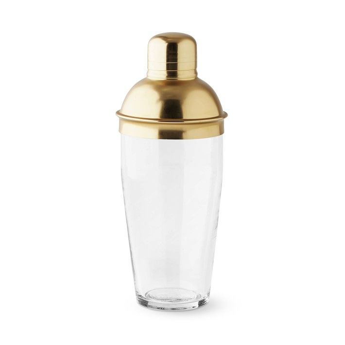 Antique Brass and Glass Cocktail Shaker | Williams-Sonoma