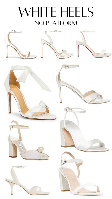 White bridal heels without any platform 🤍🤍🤍

#LTKstyletip #LTKwedding #LTKparties