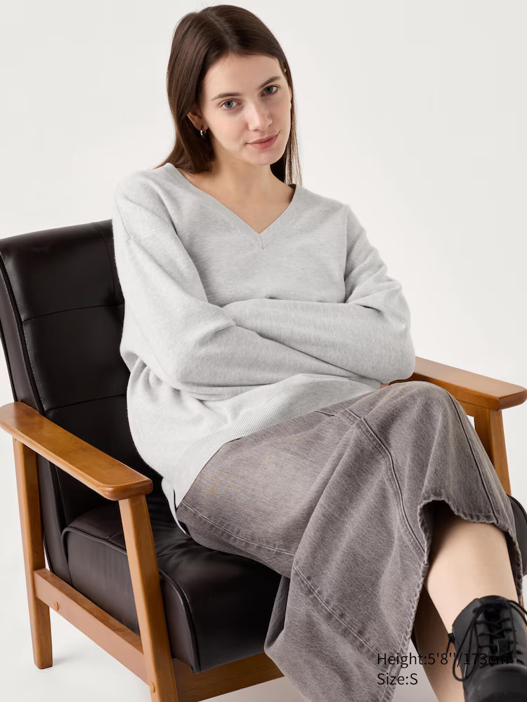 Washable Milano Sweater | V-Neck | UNIQLO (US)
