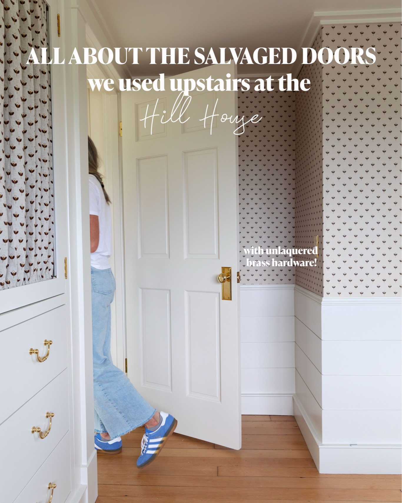 Salvaged doors came from Seattle’s Second Use (we found 4 matching doors!). Added new unlaquered brass hardware and hinges for a fresh but classic update 🫶 

All the sources are linked here 👇

#LTKHome