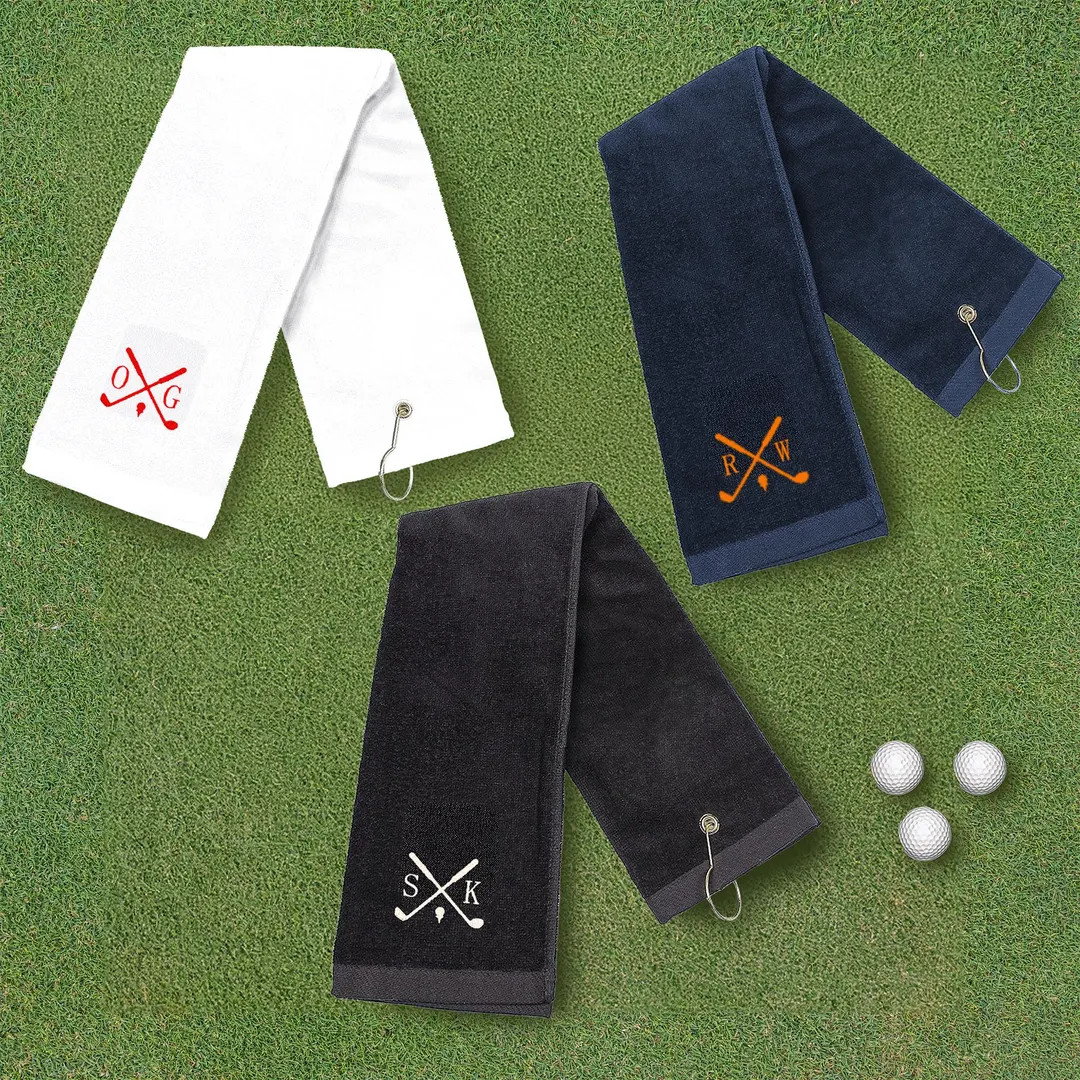 Personalized Golf Towel with Clip, Custom Golf Towels, Cheap Golf Gift, Golf Towel with Monogram ... | Etsy (US)