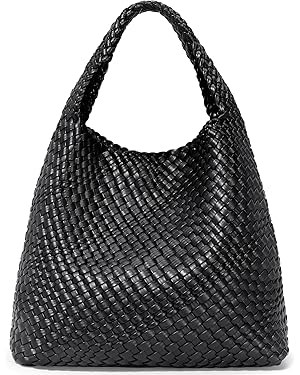 Woven Bag Purses and Handbags, Woven Vegan Leather Bag For Women, Woven Tote Bag Shoulder Bag Top... | Amazon (CA)