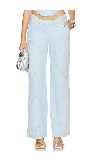 Ramona Wide Leg in Light Blue | Revolve Clothing (Global)