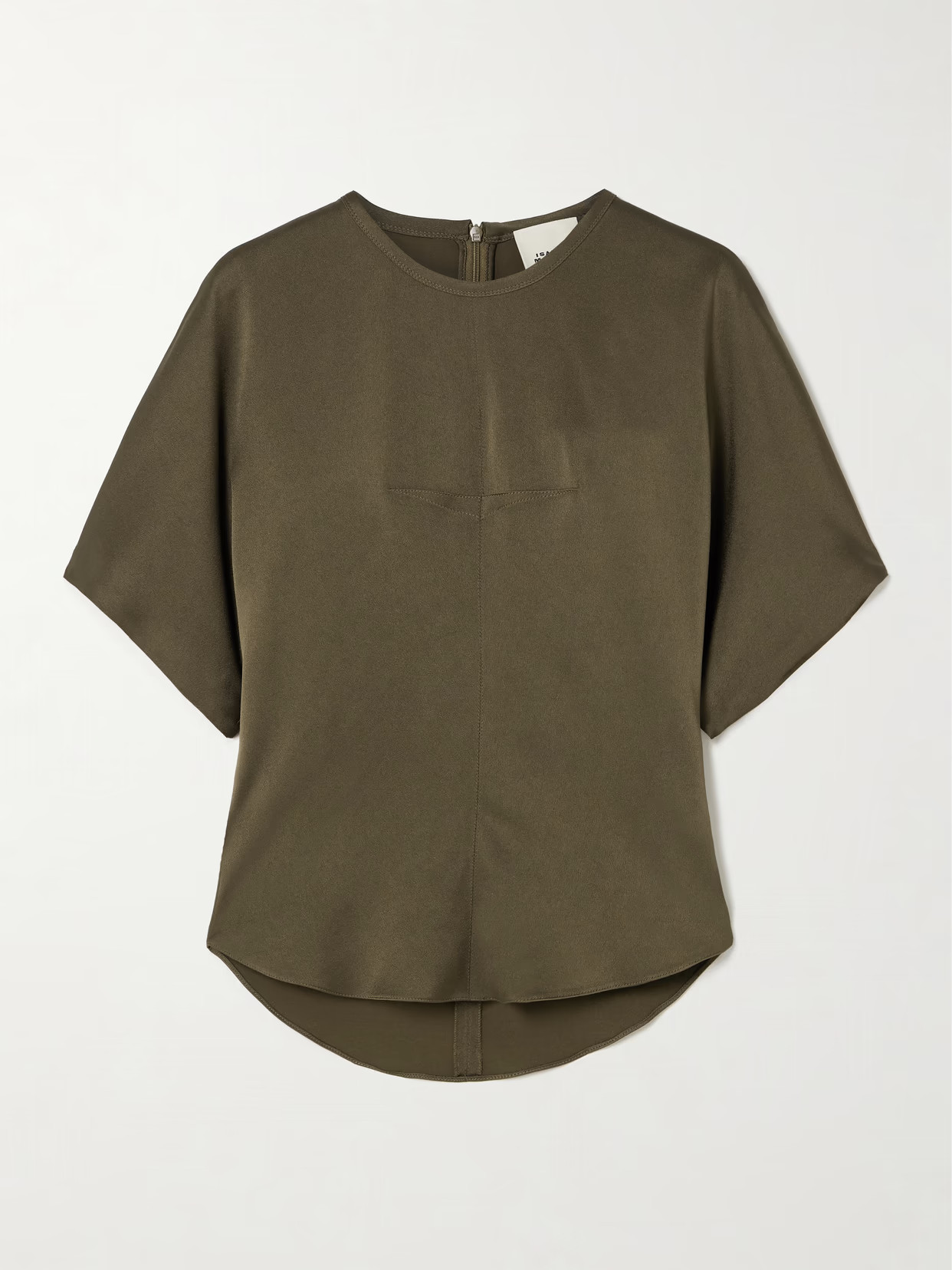 Isabel Marant - Karlita Metallic Satin Top - Bronze - FR 34 | NET-A-PORTER APAC