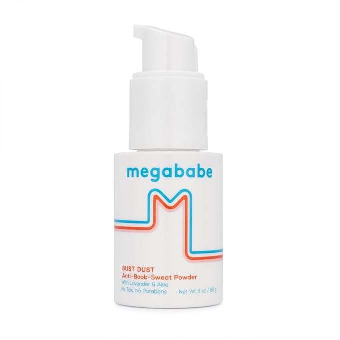 Megababe Sweat Absorbing Body Powder - Bust Dust, with Applicator Pump, Summer and Hot Weather Mu... | Amazon (US)