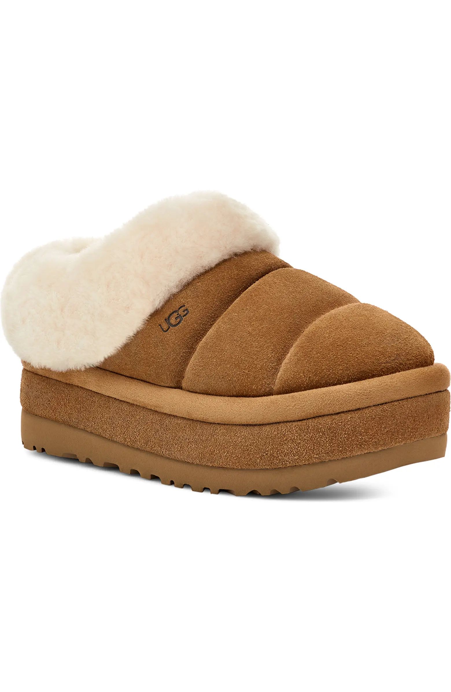 Tazzlita Genuine Shearling Trim Platform Slipper (Women) | Nordstrom