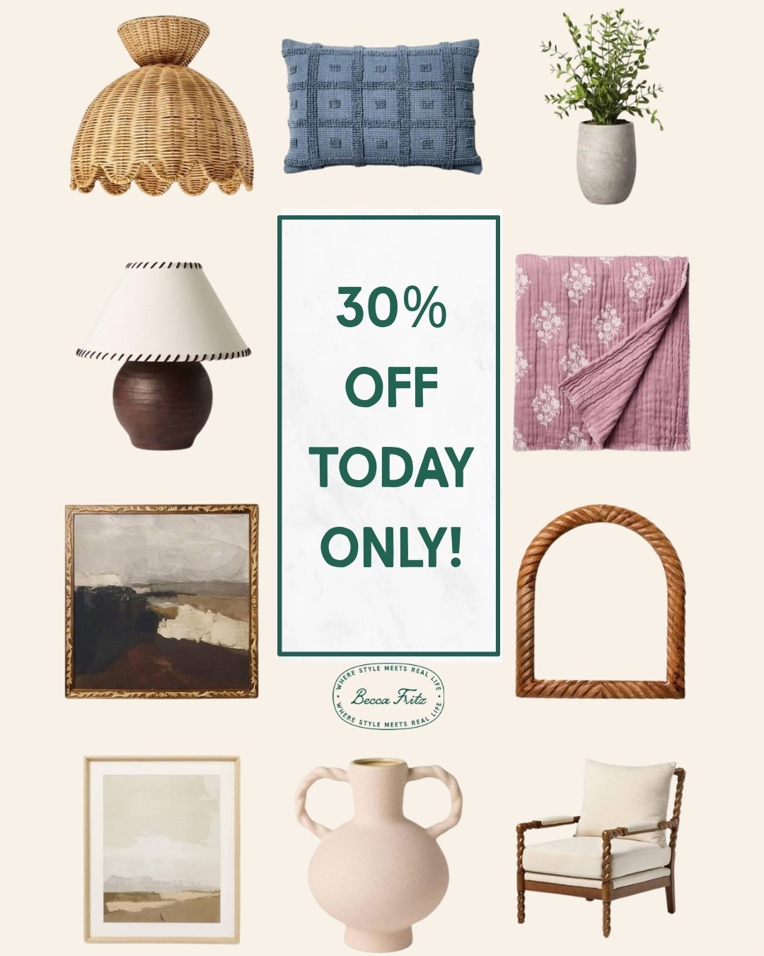 ✨ Just for today! ✨
Take 30% OFF Studio McGee furniture & decor 🙌🏻 Yes, the pieces we’ve been drooling over 😍 Think cozy textures, dreamy lighting and art that actually makes a statement.
I rounded up my favorites for you 👇🏻 Don’t miss, ends tonight! #TargetStyle #TargetHome #McGee #StudioMcGee
🔗 ⬇️

#LTKHome #LTKSaleAlert #LTKFindsUnder50