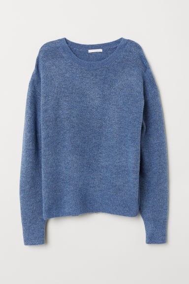 H & M - Knit Sweater - Blue | H&M (US + CA)