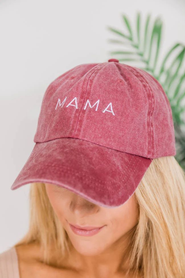 Mama Block Embroidered Baseball Cap | The Pink Lily Boutique