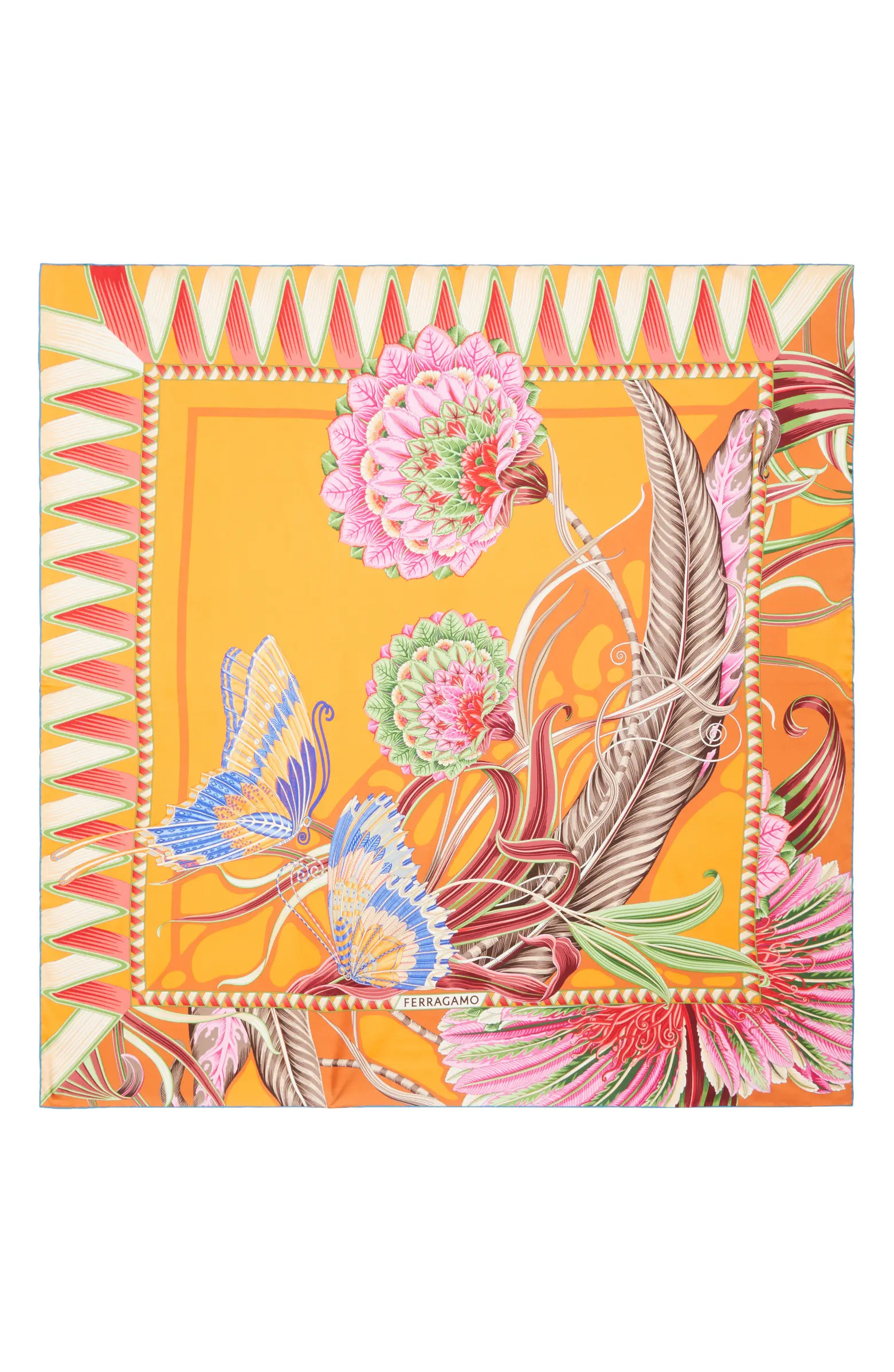 Giada Reversible Silk Square Scarf | Nordstrom