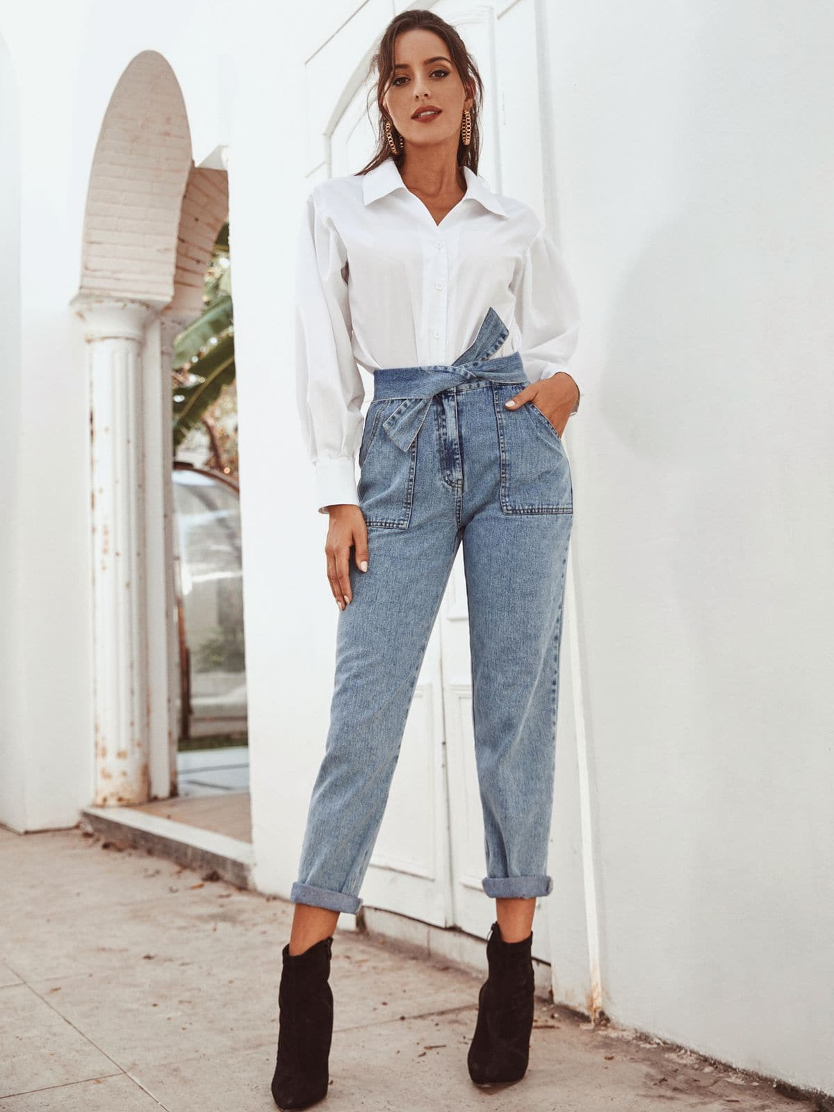 Color: Light Wash | SHEIN