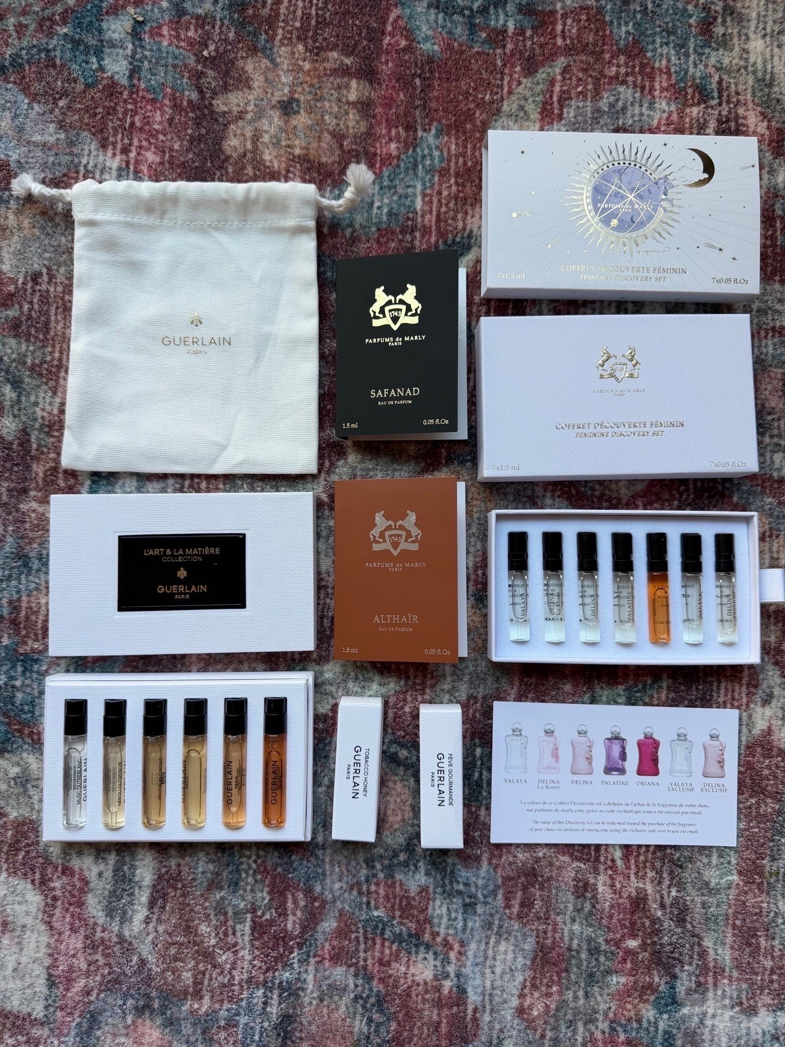 Guerlain and parfums de Marly discovery sets are soooo good! Great way to try new perfumes!



#LTKBeauty #LTKGiftGuide #LTKHoliday