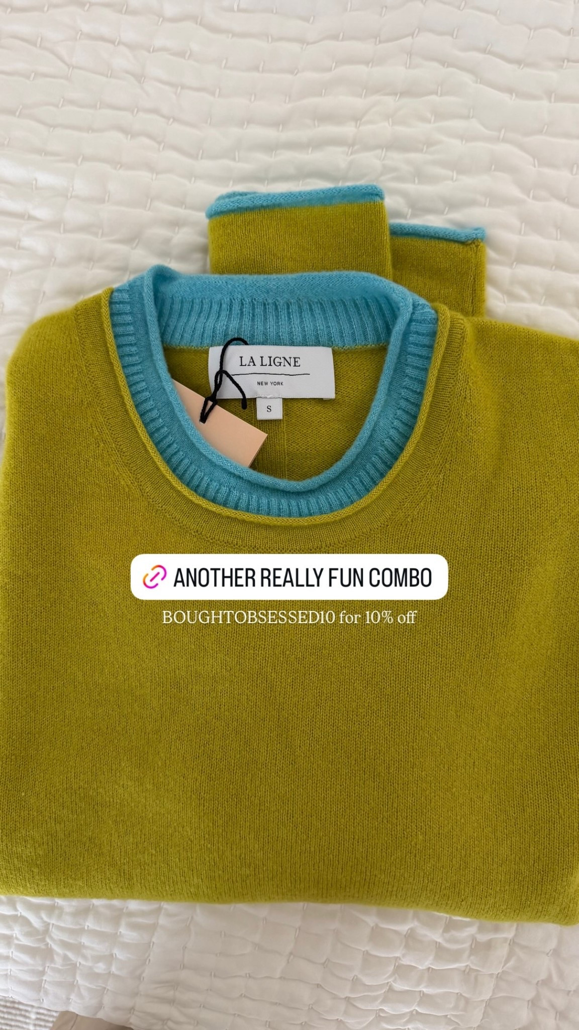 BOUGHTOBSESSED10 for 10% off! have this sweater in blue too