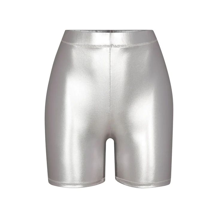 METALLIC SWIM MID WAIST SHORT | SKIMS (US)