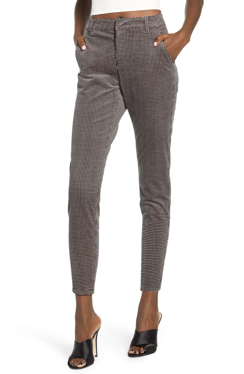 VERO MODA Victoria Check Print Skinny Pants | Nordstrom | Nordstrom