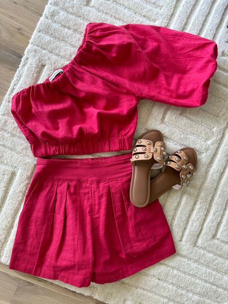 Pink linen matching set size xxs on sale 

#LTKunder100 #LTKunder50 #LTKsalealert