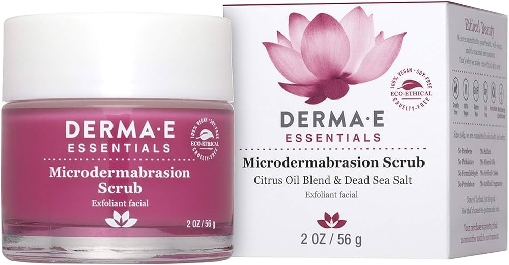 DERMA E Microdermabrasion Scrub with Dead Sea Salt & Citrus Essential Oils – Facial Exfoliating... | Amazon (US)