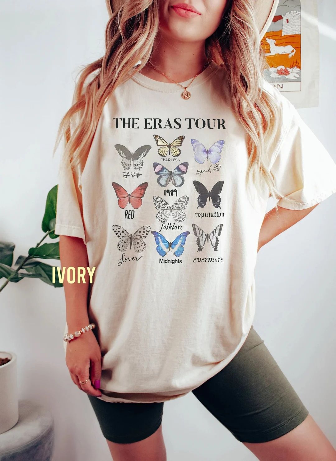 Comfort Colors®  The Eras Tour Butterfly Vintage Shirt, Swiftie Eras Tour Shirt,The Eras Tour 20... | Etsy (US)