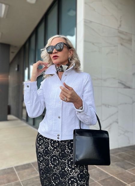 Feeling like a Lady Boss in my latest pieces from @etceteranyc's NEW Spring 2024 collection.

Wearing their FAB Odyssey zip-front cotton denim jacquard jacket (which goes with EVERYTHING!) and their Ranunculus black floral lace skirt (which, frankly, is SEASON-LESS!) Both are perfect additions to your closet AND both are available in sizes 00-16.

Comment LINK for a stoppable link sent directly to your DMs and/or shop and learn more via my LTK. I've linked a few of my other #etceteranyc faves there, as well.


#etceteraspring2024 #liketoknowit #springstyle

#LTKworkwear #LTKstyletip #LTKover40