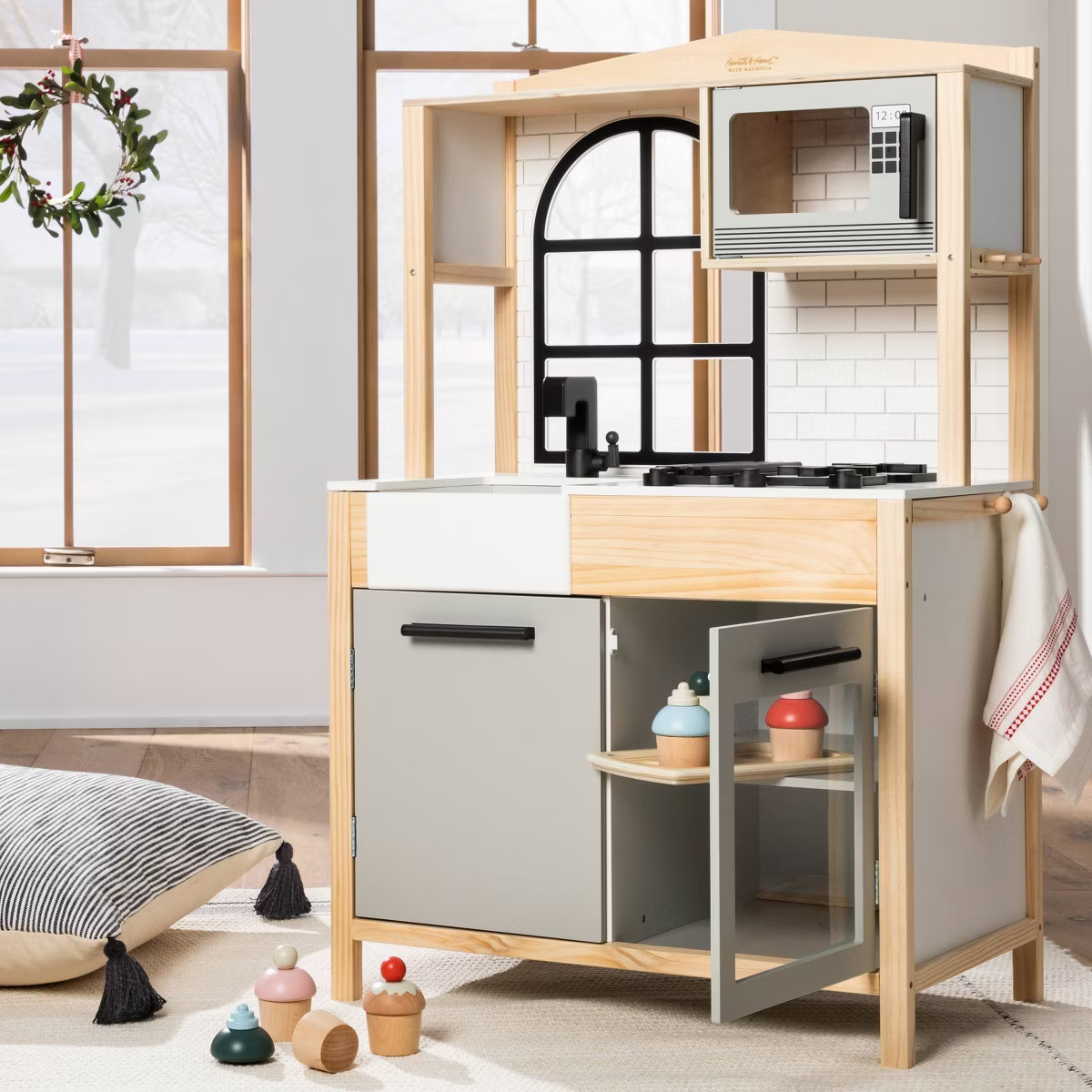 Wooden Toy Kitchen - Hearth & Hand™ with Magnolia | Target