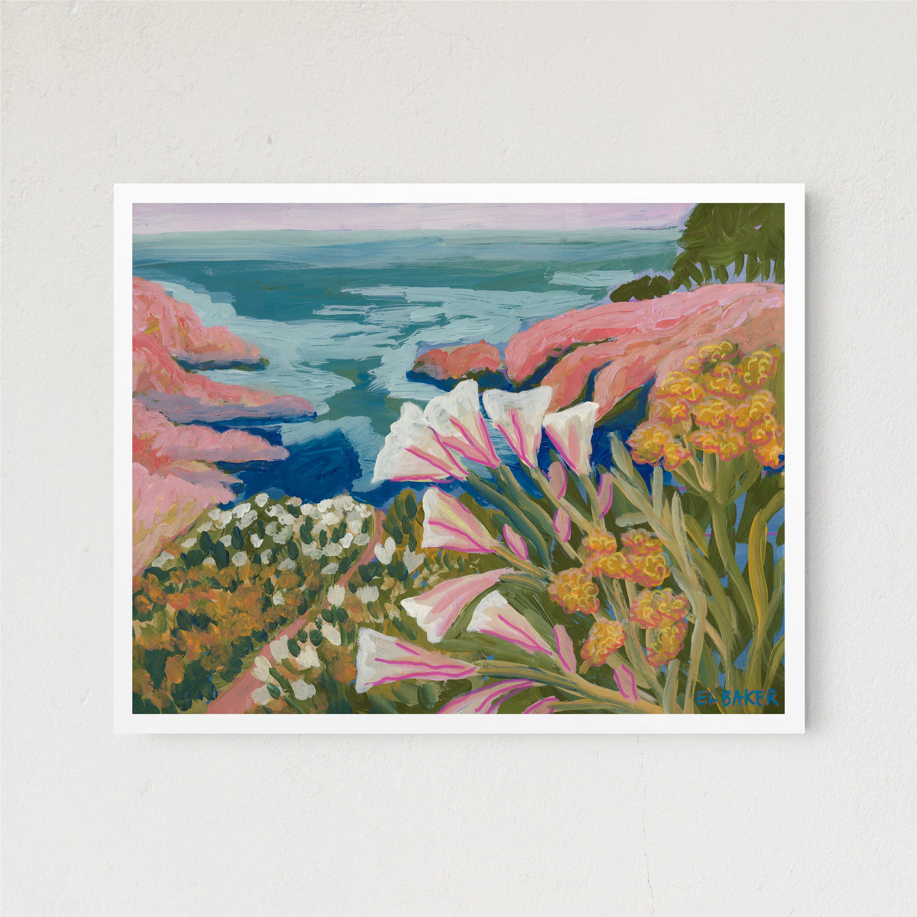 California Beach Flowers | The Crafted Prints
