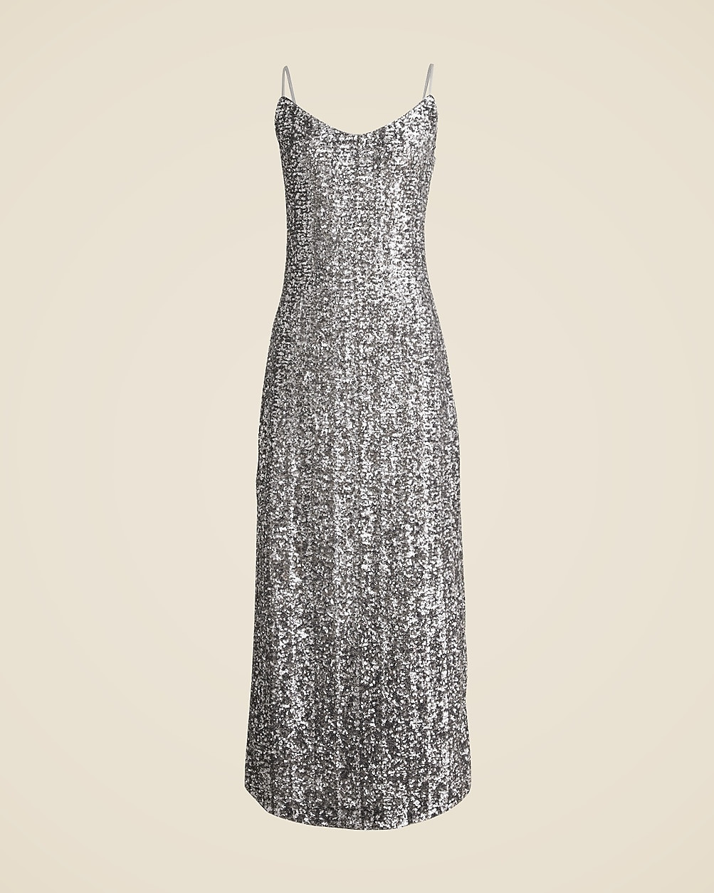 Sequin floor-length slip dress | J. Crew US