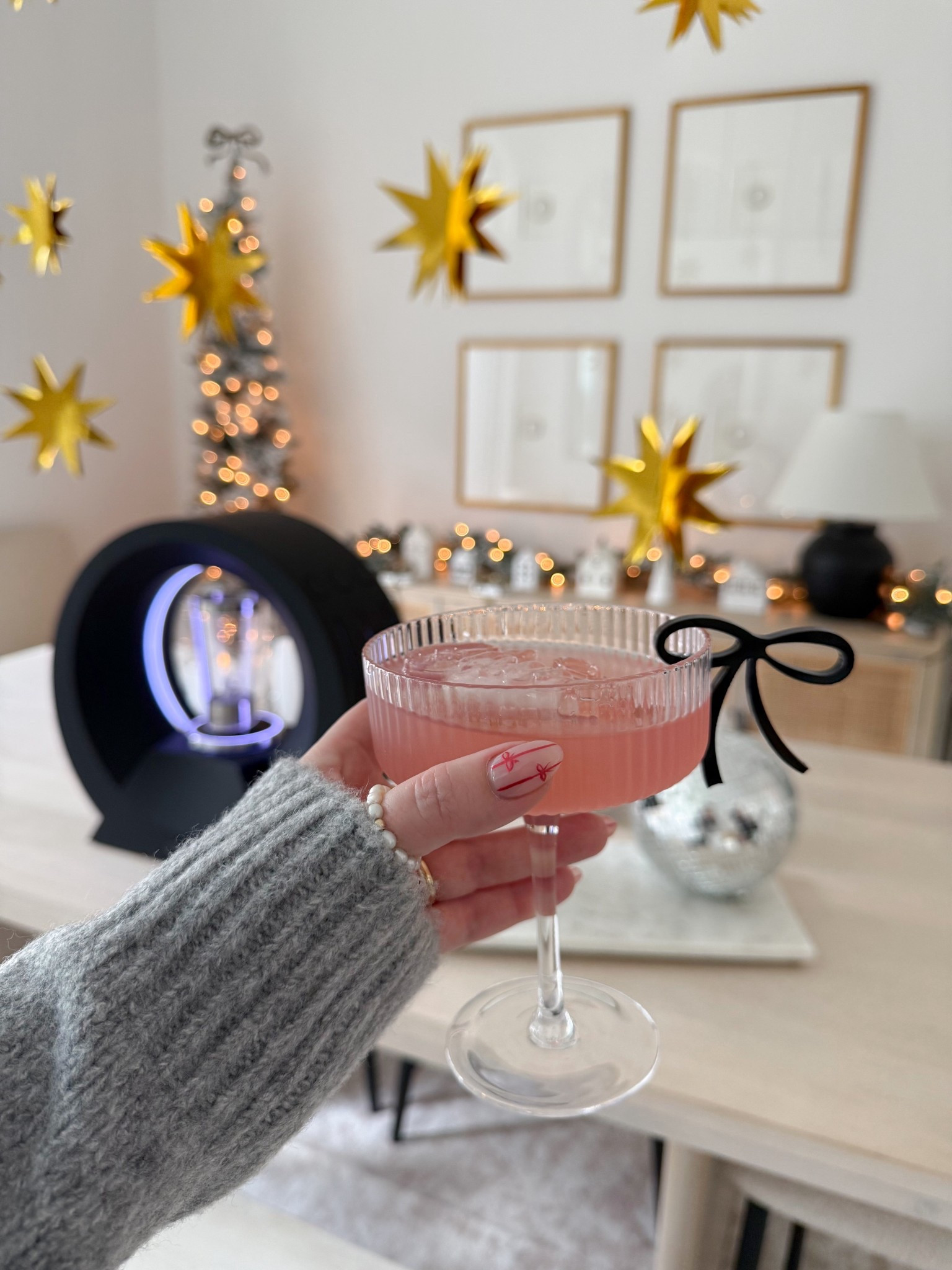 New Year’s Eve bow drink markers and other fun decorations to celebrate the new year! 🪩

Amazon finds, champagne coupes, dining room, pearl ring, NYE decor, party supplies, pottery barn table, disco ball, smart drink maker, gold frames, fancythingsblog 

#LTKFindsUnder50 #LTKHoliday #LTKHome