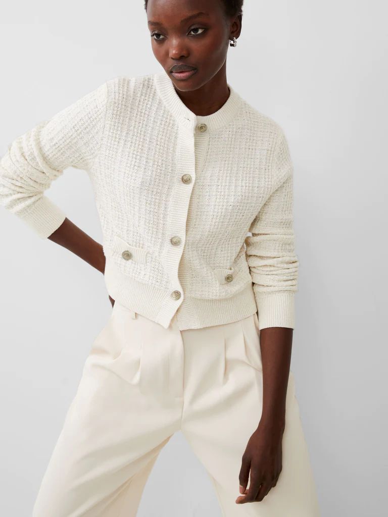 Lurex Tweed Knit Cardigan | French Connection (US)