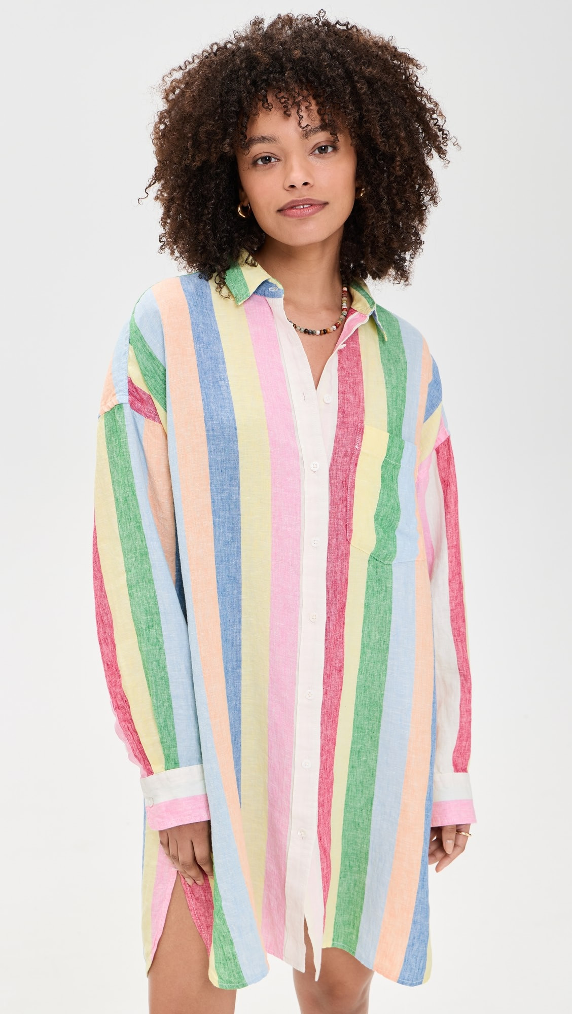 Laguna Linen Mini Shirtdress | Shopbop