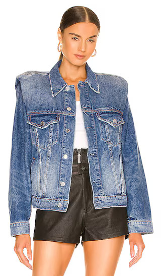 Frankie Padded Jean Jacket in Madison Avenue | Revolve Clothing (Global)