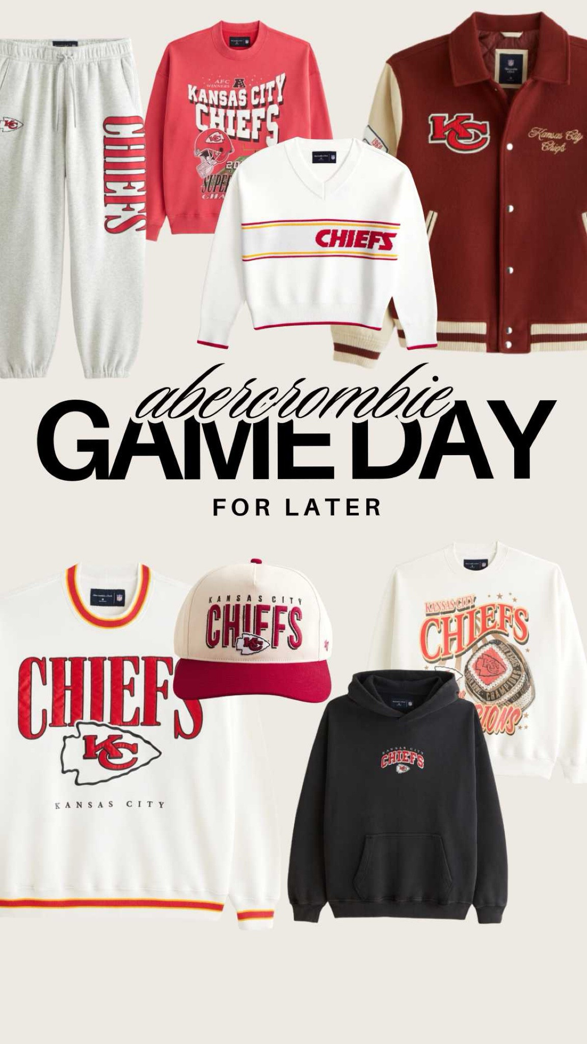 Chiefs sweatshirt. Chiefs hat. Chiefs sweatpants. Chiefs bomber jacket. NFL. Kansas City chiefs. Abercrombie. Fan gear. GAMEDAY outfit. Red Friday. Football. Men’s. Fall outfit. Summer outfit. Red outfit. Skort. Casual chic. Mom chic. Everyday outfit. Mom outfit.    #ltkmidsize #ltkactive

#LTKSummerSales  #ltkstyletip #ltkfindsunder100

#LTKFallSale #LTKSaleAlert #LTKMens