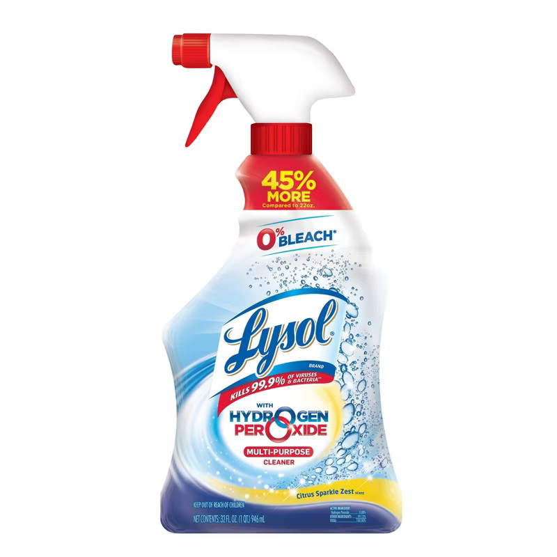 Lysol Power and Free Multi-Purpose Citrus Sparkle Cleaner Spray - 22 fl oz | Target