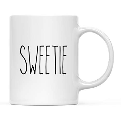 Andaz Press Simple Rustic Farmhouse Kitchen Decor 11oz. Ceramic Coffee Tea Mug, Sweetie, 1-Pack, Includes Gift Box, Minimalist Birthday Idea | Amazon (US)