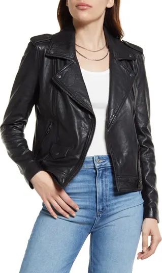 Treasure & Bond Leather Biker Jacket | Nordstrom | Nordstrom