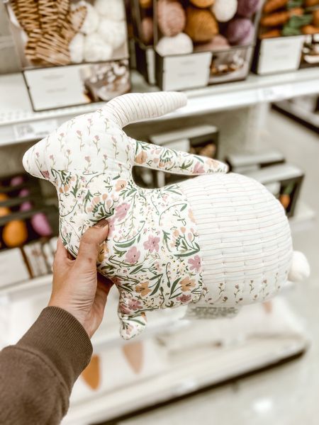 Quilted floral bunny spring pillow. 🐰 

#LTKFind #LTKSeasonal #LTKunder50