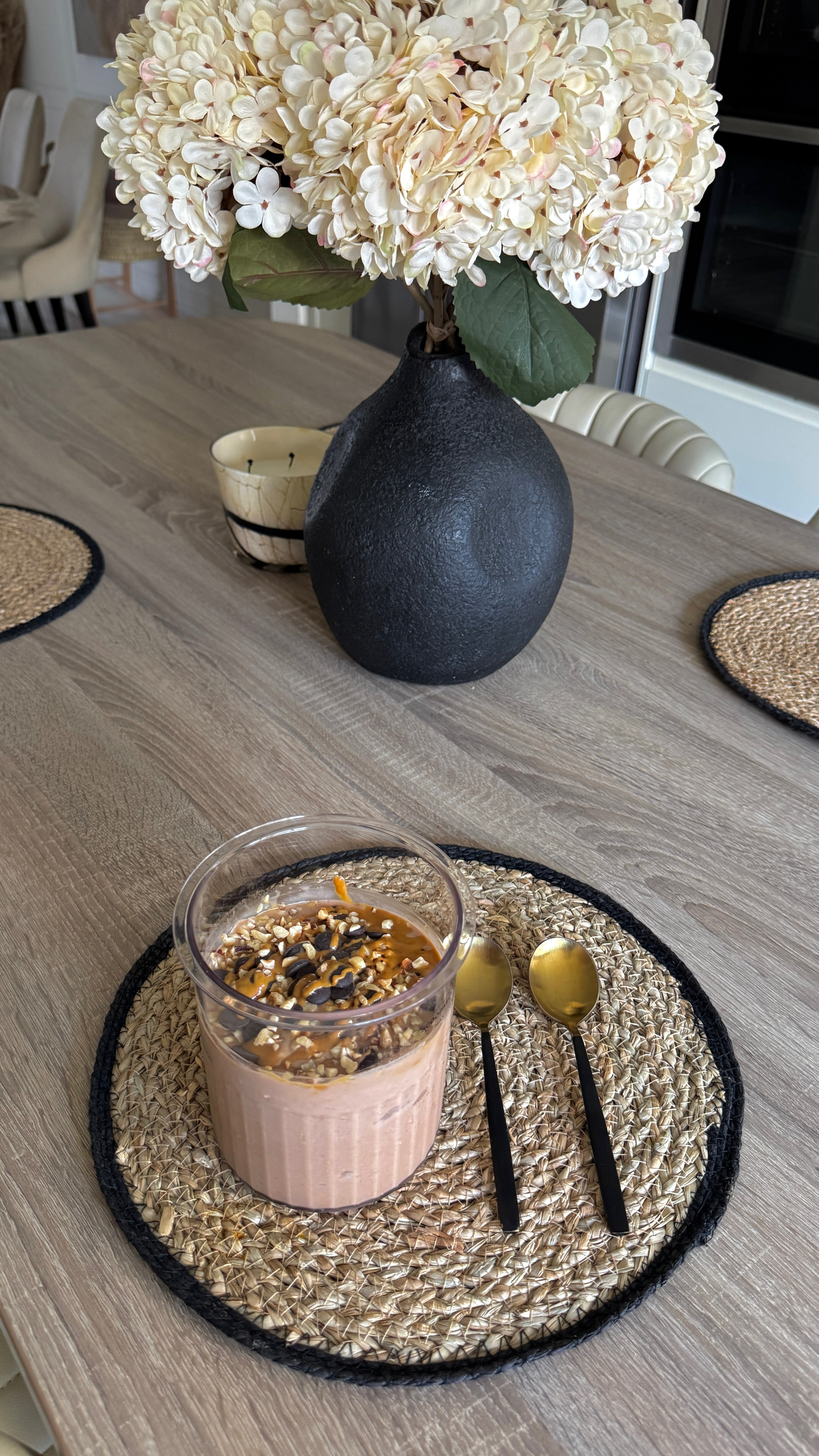 Ad. Ninja Creami Deluxe High Protein Ice Cream. 

Craving ice cream but make it high-protein—20g per serving, to be exact. This peanut butter protein ice cream is creamy, delicious, and husband-approved. You don’t have to sacrifice flavor for health, you just need a Ninja Creami and a little patience. Who’s trying this? @ninjakitchenuk #CreamiMyWay #NinjaCreami

Measurements:

3 scoop chocolate protein powder
2 small bananas
1.5 Tablespoon of peanut butter
3 cup unsweetened almond milk
Nuts and chocolate chips according to your preference.

#LTKfamily #LTKhome #LTKeurope