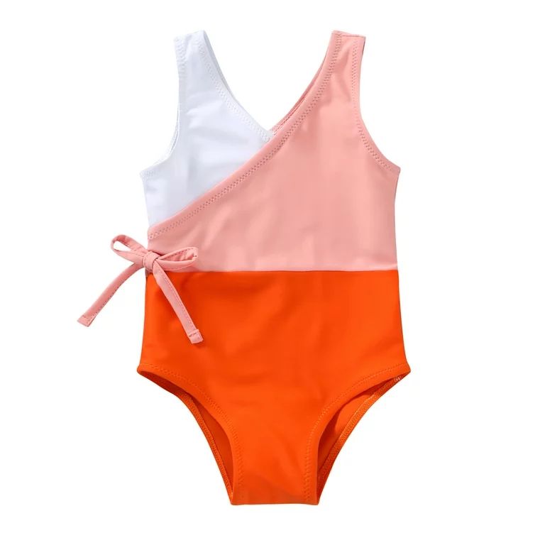 Younger Tree Baby Girl One-Piece Swimsuits Kid Summer Beach Sleeveless Bathing Suit,Size 12 Month... | Walmart (US)