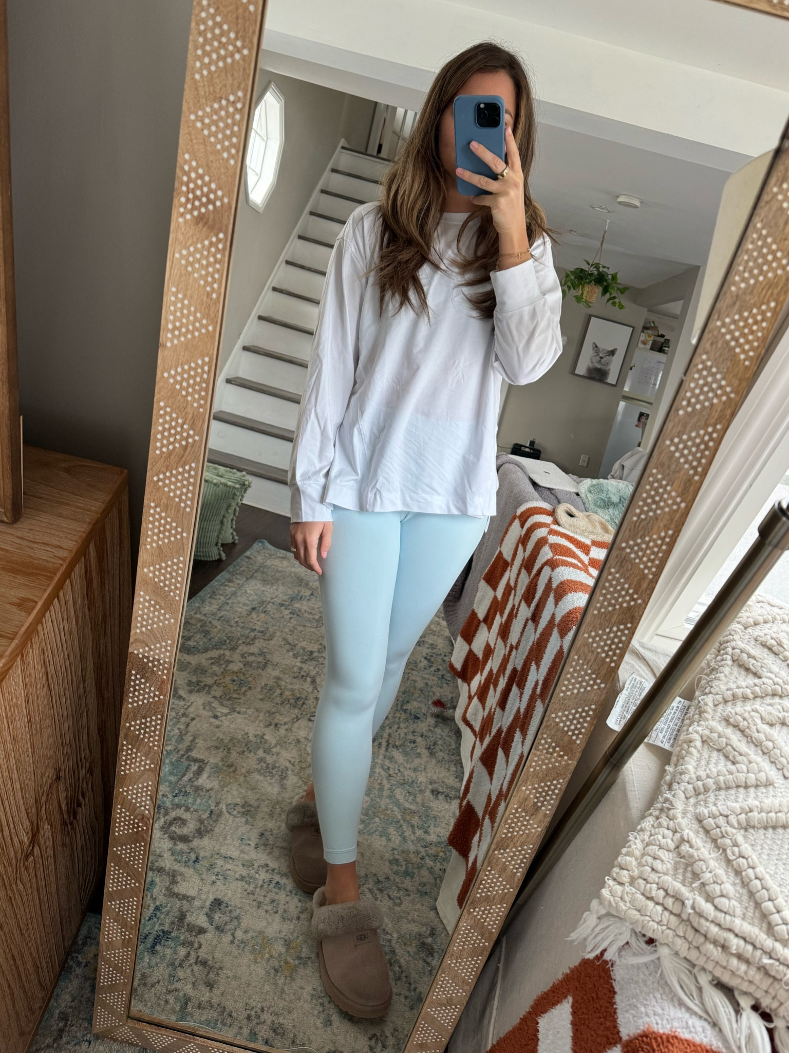 Workout outfit of the day! 
My aligns are on sale - size 6 for me, color “powder blue” 
Size small in top 

#LTKfindsunder100 #LTKsalealert #LTKfindsunder50